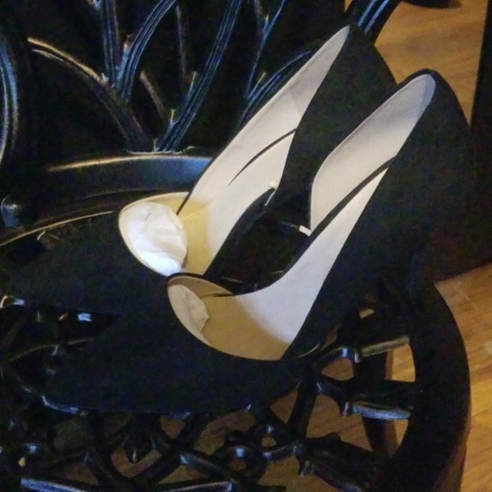 Old Navy D'orsay Suede black suede pumps